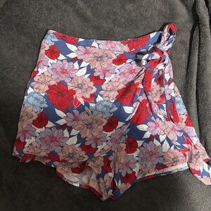 JAPNA WOMEN CASUAL LOUNGE FLORAL SKORT